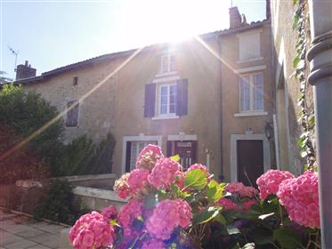 2 adjoining houses  with large attached barn Charroux 86250