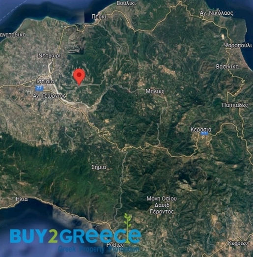 (Zu verkaufen) Nutzbares Grundstück || Präfektur Euböa/Istiea - 1.044 m², 10.000€