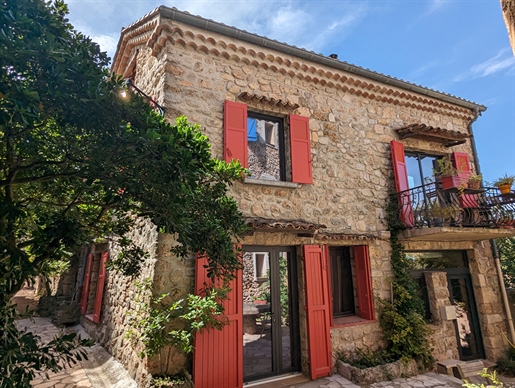 Sillans La Cascade stunning stone village house with independent studio, terrace and balcony