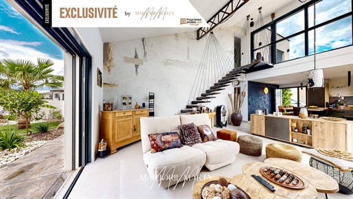 Sale in Exclusivity:Architect's villa - 128 m2 - Pond view - 34340 Marseillan -1 092 000 Fai