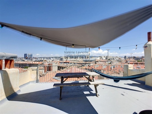 Marseille (13002) Panier - Exclusivité - Vente Mizapri - Duplex Dernier étage + Terrasse Vue Mer Et