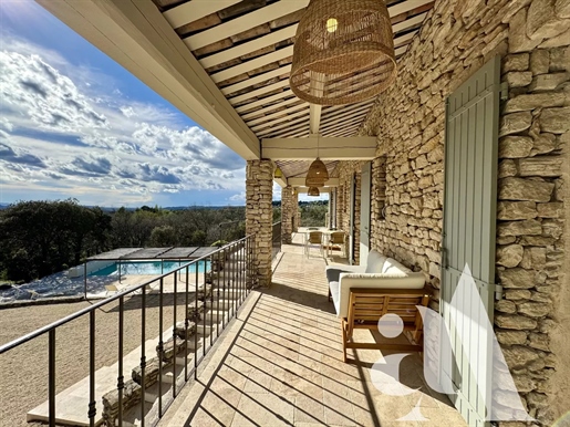 Gordes - Renovated Stone House With Swimming Pool And Panoramic Views