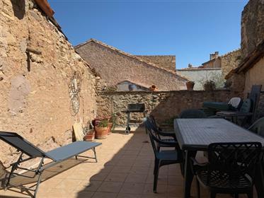 Charming stone village house with 2 bedrooms, convertible attic and large terrace !