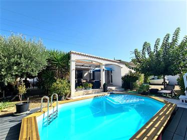 Pleasant single storey villa with 3 bedrooms on a 571 m² plot with terrace and pool !