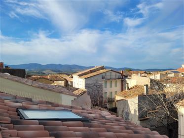 Cosy fully furnished village house with 56 m² of living space, roof terrace and smashing views !