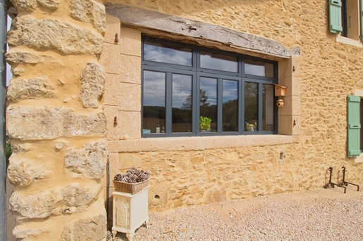 13Th century stone house with gîte, land, pond and lake