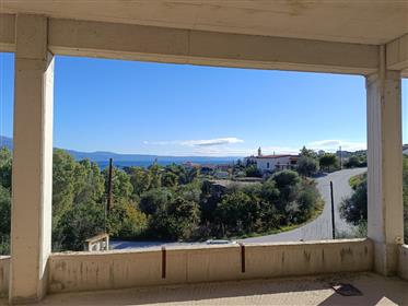Unfinished building with sea view 350 sqm in Agios Stefanos Volos