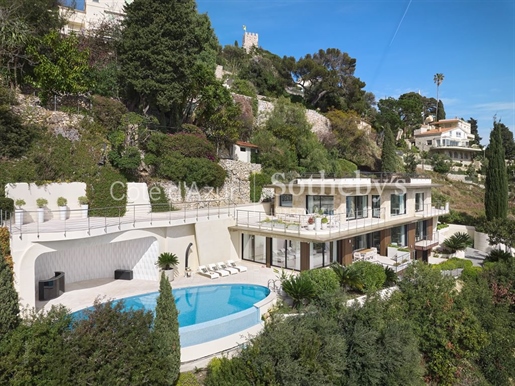 Vue mer - Luxueuse villa contemporaine rénovée surplombant la ba
