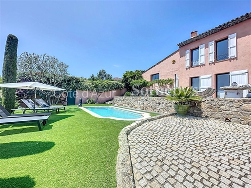 Exclusivité, Golfe Juan Mas provençal avec vue mer, piscine