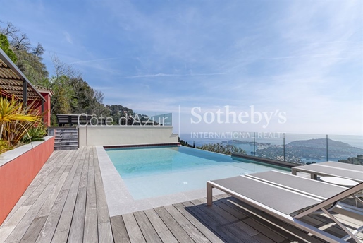 Prestigieuze moderne villa in Villefranche-sur-Mer: uitzicht op zee