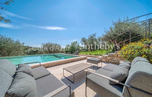 Cannes Hinterland - Le Route - Provençal villa in a quiet area, open view and glimpse of the sea.