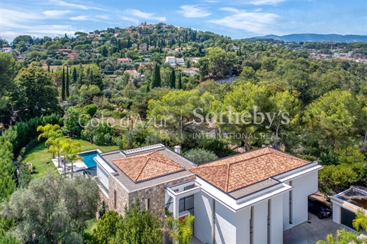 Luxueuse villa contemporaine neuve à vendre à Mougins, vue sur l