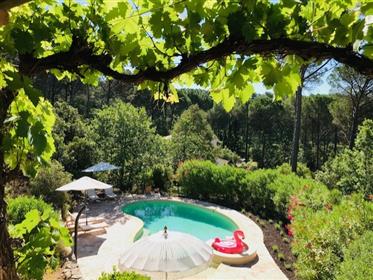 Spacious villa 'Les Bosquets' (B&B) with pool and beautiful views