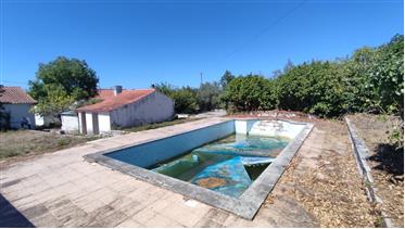 Onafhankelijk gelijkvloers huis met 3 slaapkamers en zwembad in Pedreiras