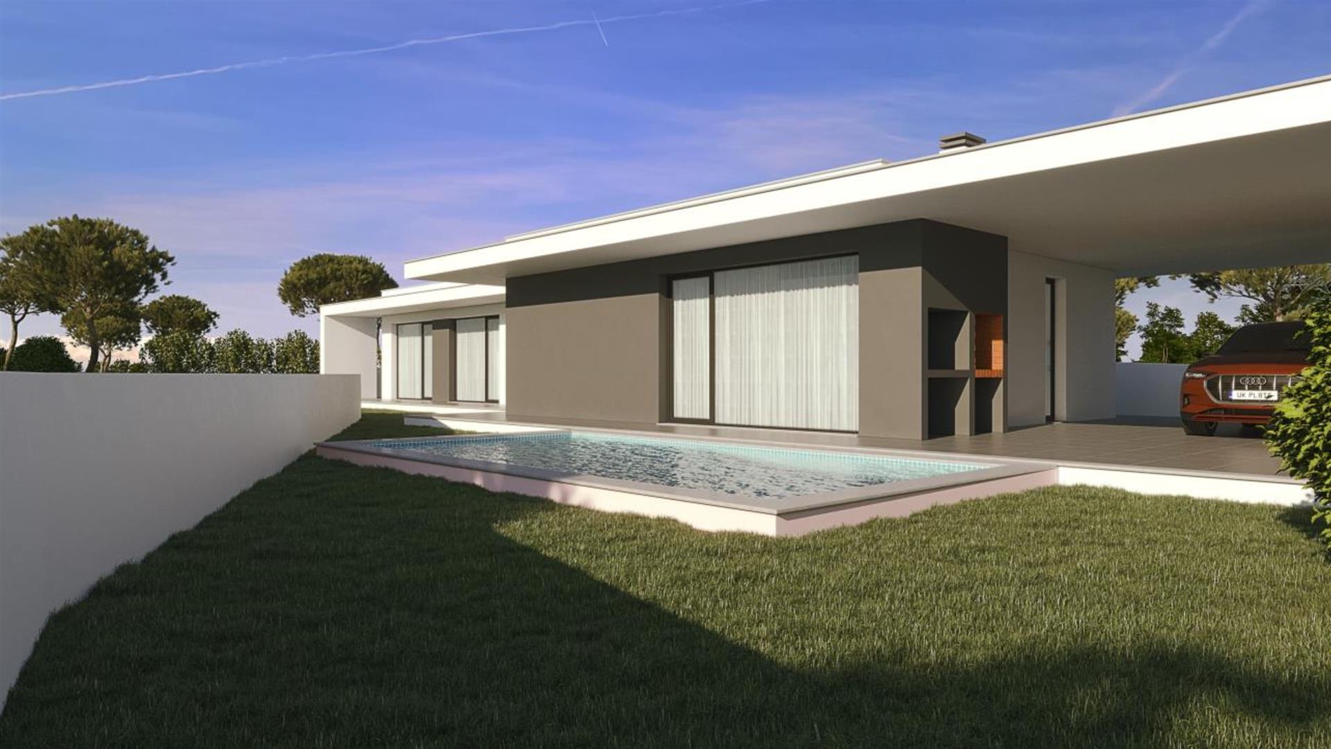 New 3 bedroom villa with swimming pool in Famalicão da Nazaré