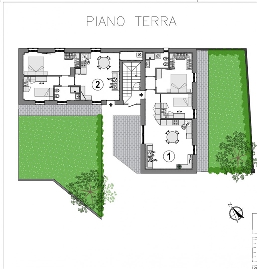 Vente Appartement 100 m² - 2 chambres - Mariano Comense