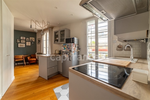 92300 Levallois-Perret Center - Rare Beautiful bright apartment - Living room - Kitchen - 2 bedrooms