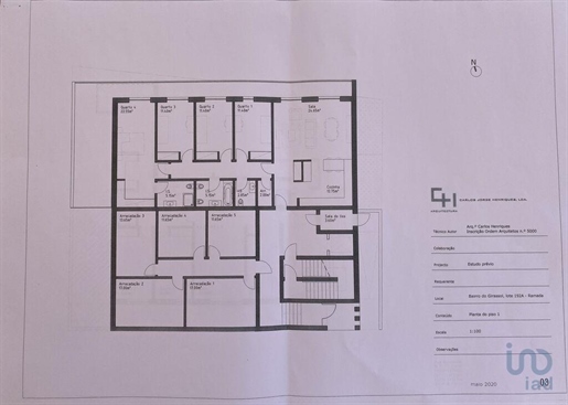 Ground with 16 Rooms in Ramada e Caneças with 1020,00 m²