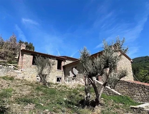 Toscane Ferme panoramique sur une colline douce