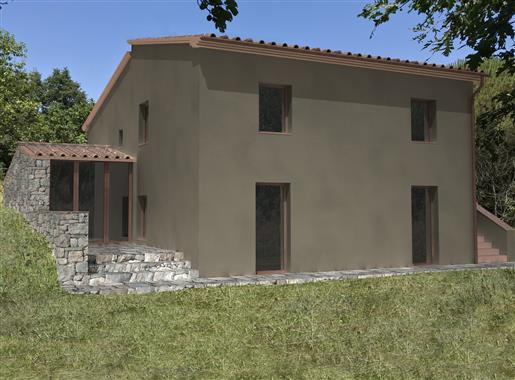 Casale in  Toscana Val d'Orcia da ristrutturare con terreno di 2 ettari