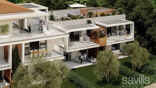 Villas/Apartments with sea view walking distance from the village