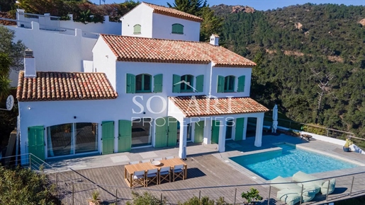 Real estate exclusivity: Villa with pool and panoramic sea view