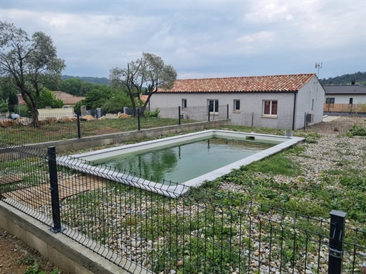 Recently build villa with pool and garden