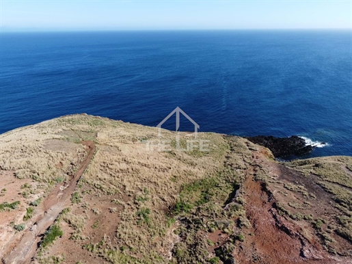 Urban land of 3756m2 on the sea front line for sale in Caniçal, Madeira Island.
