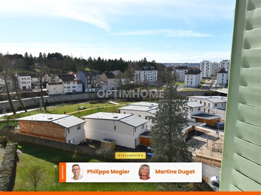 Cusset, apartment T3 of 55m2, 2 bedrooms, balcony, parking spaces, cellar