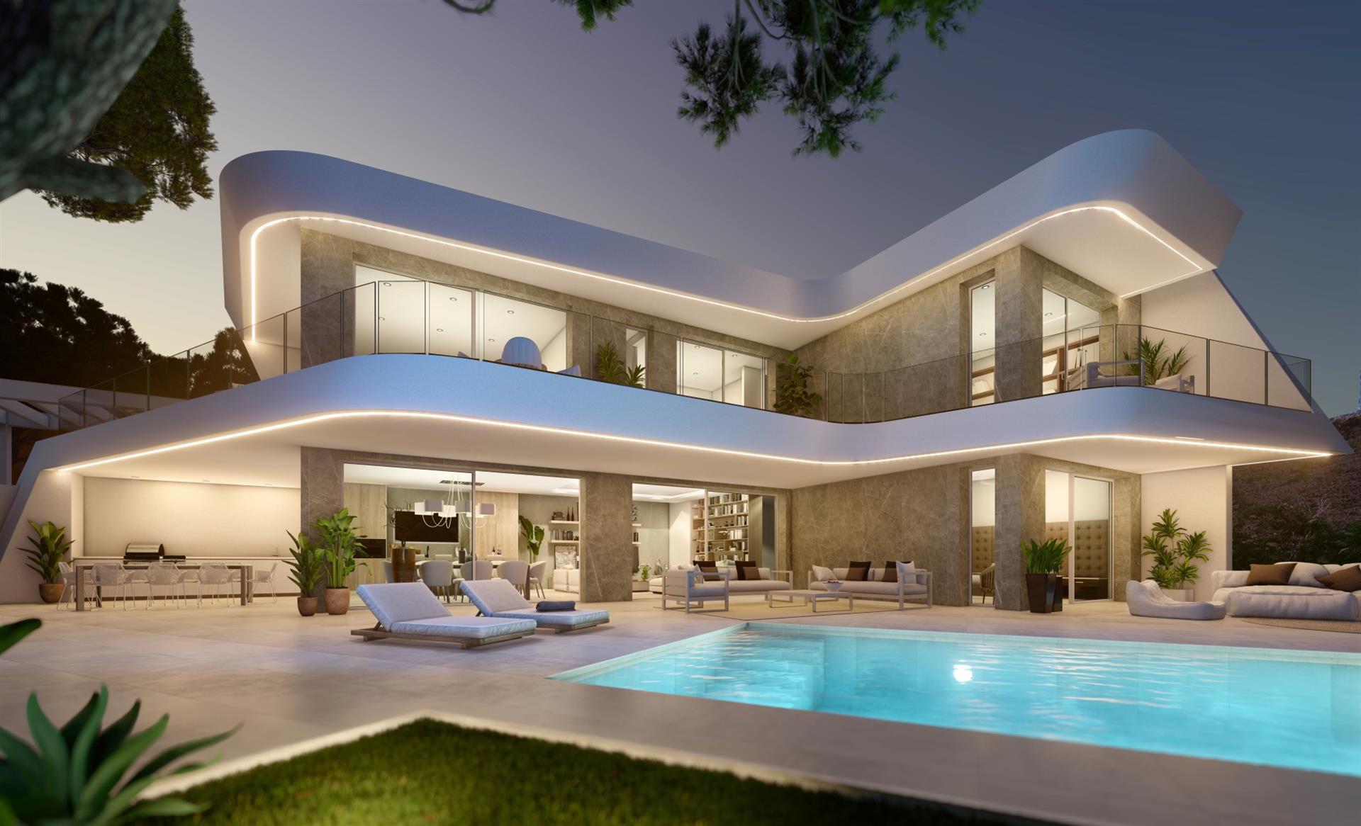 Villa De Luxe Moderne - El Portet - Moraira - Vues Panoramiques - Agent Immobilier - Costa Blanca - 