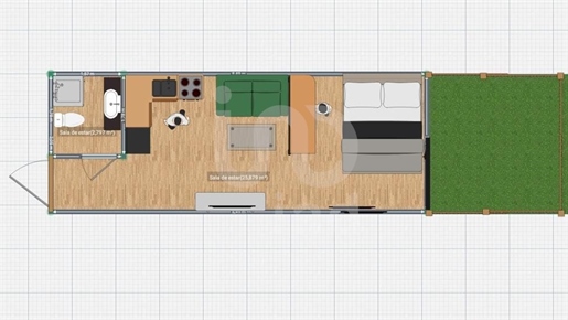 Appartamento con 1 camera da letto - 37,00 m2