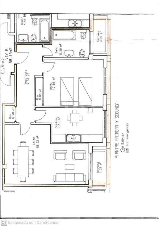 Apartamento 1 dormitorios - 66.00 m2