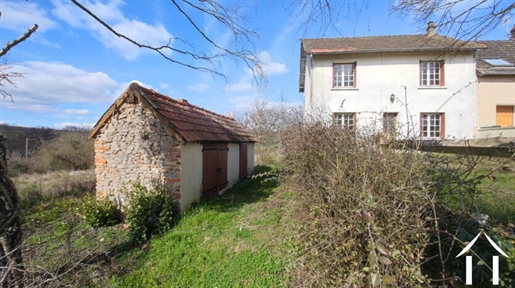 House with garden and view near Luzy