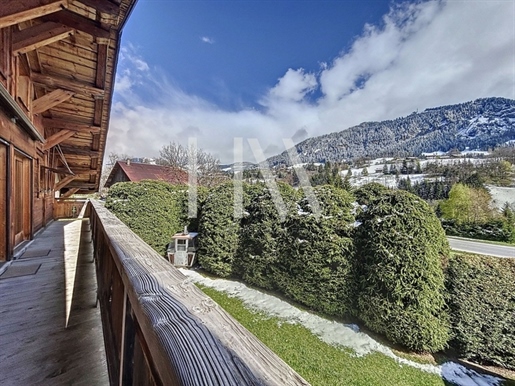 Dpt Haute Savoie (74), à vendre Megève chalet de prestige vue Mont Blanc