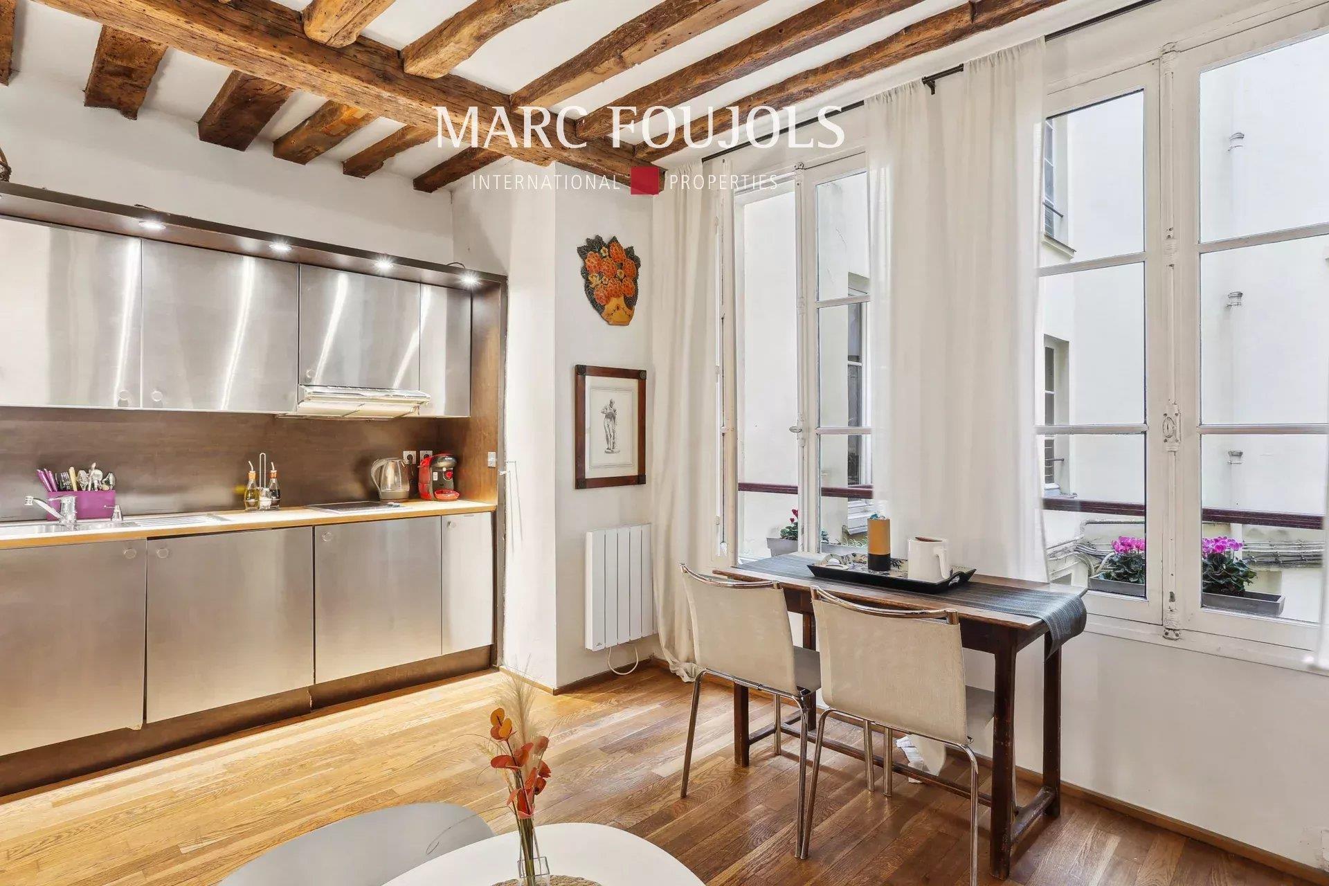 Paris Vi - Monnaie - Estúdio 30 M2, 1º andar no pátio
