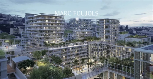 Nice - Nieuw programma met 2 kamers op de hoge verdieping, terras en parkeerplaats