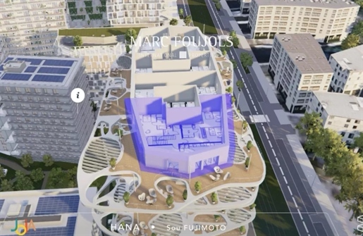 Nice - Programme neuf penthouse vue mer avec terrasses de 138m2 et parking