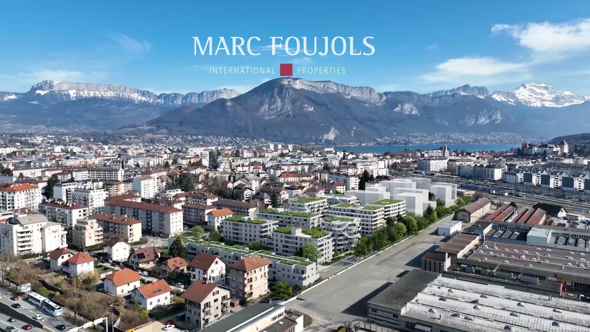 Annecy - Appartement duplex neuf 4 pièces, grands balcons, cave et parkings