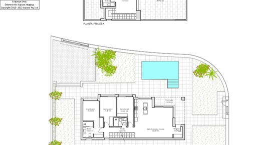 Single-Story Villa in Finestrat with rooftop terrace pergol