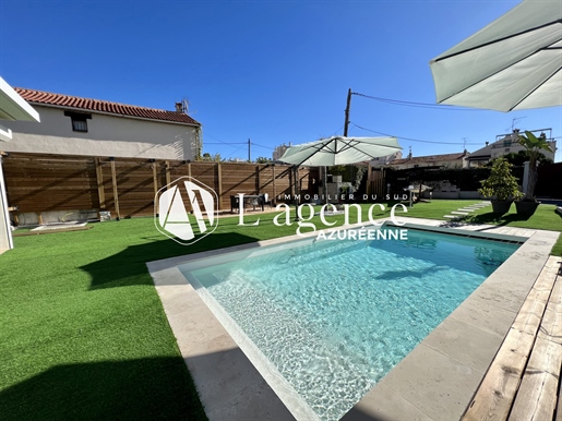 Cros De Cagnes - La Pinède: Prestigious house with swimming pool located in a dream place near the S