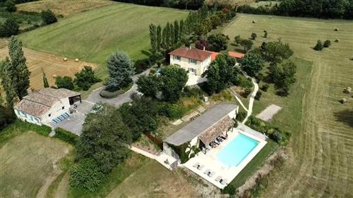 Beautiful house with gite, studio and swimming pool with stunning views