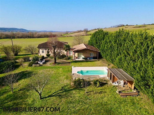 Property with swimming pool, outbuilding, view