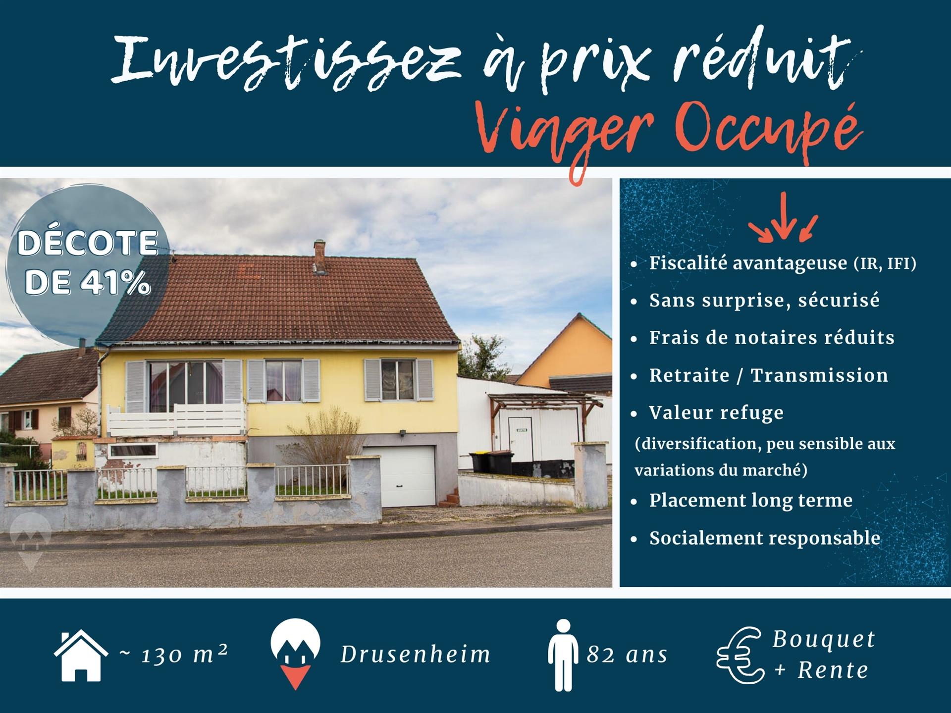 Opportunité d’investissement : maison de 130 m² à Drusenheim
