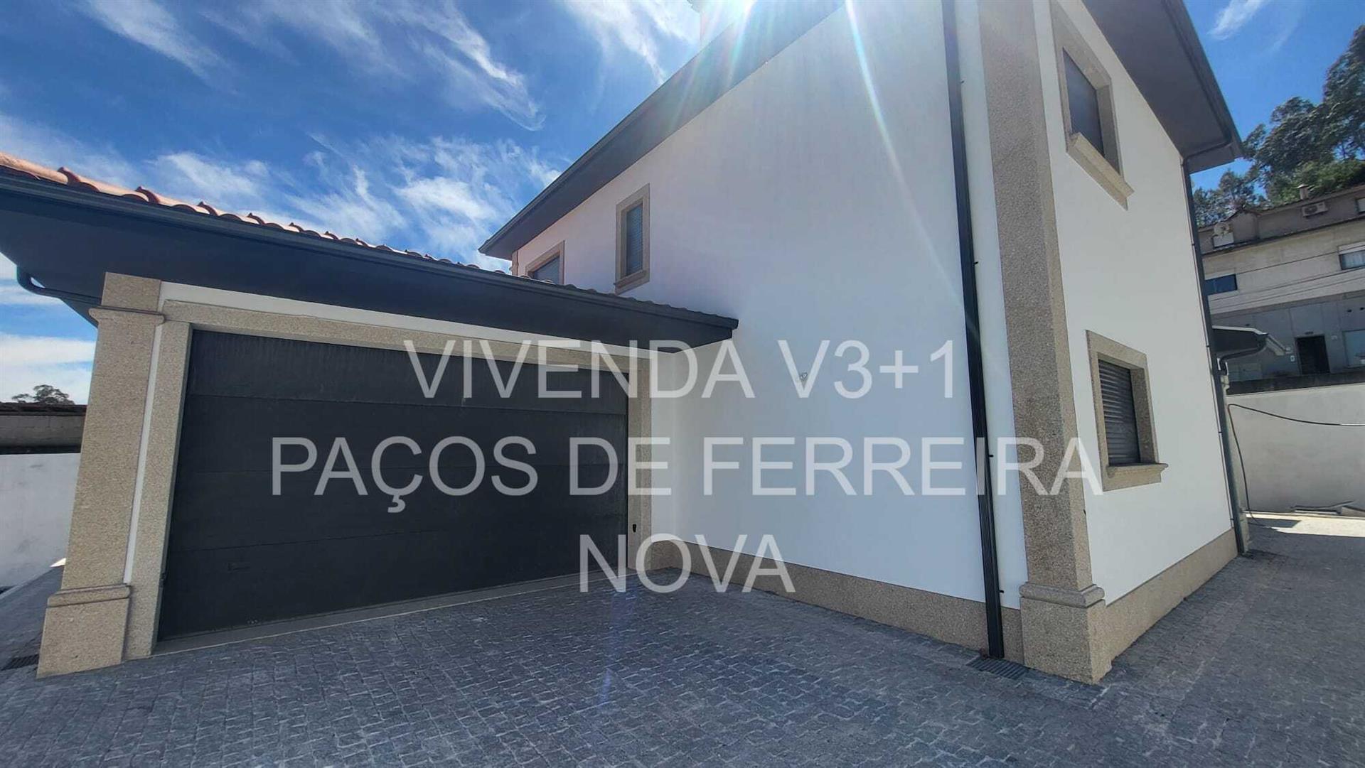 Vila V3+1 Paços de Ferreira – 268m2 - Nová