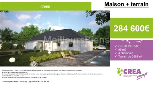 Dream Building Land in Athée (21130) – 2688 m²