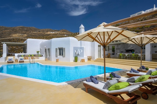 Villa Mariposa in Ftelia Mykonos with Sea views and exceptional outdoor areas