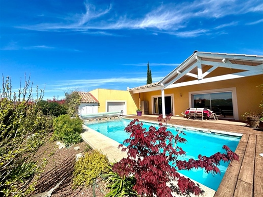 Fontanes , Single storey villa 125 m2 , garden with swimming pool