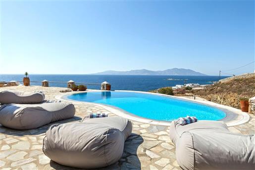 Mykonos two independent Cycladic style villas, with a total area of 325 sqm