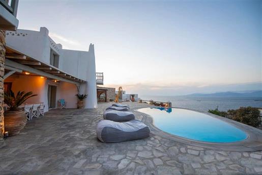 Mykonos two independent Cycladic style villas, with a total area of 325 sqm