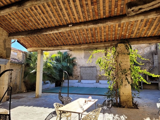 Character property with gite, garage and pool